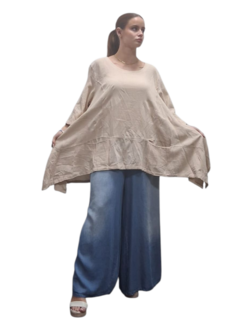 Shirt zand 100% katoen