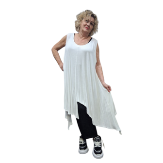 Tuniek asymmetrisch wit