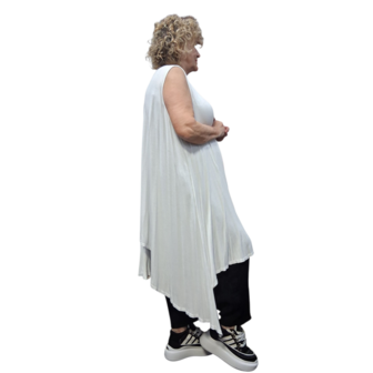Tuniek asymmetrisch wit