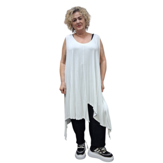 Tuniek asymmetrisch wit