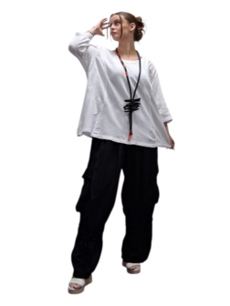 Shirt-A-lijn-100%-cotton-wit 