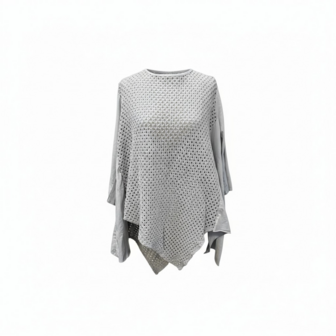 Grijze tuniek asymmetrisch-100%-cotton