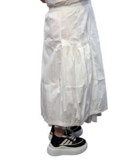 Rok wit met zwarte print