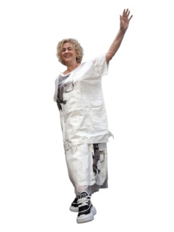 Tuniek wit met print