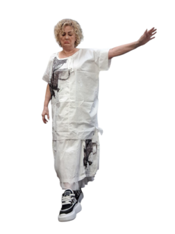 Tuniek wit met print