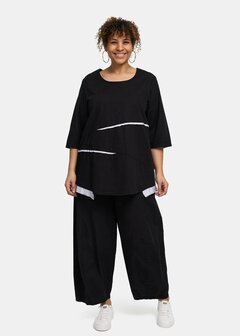 Kekoo tuniek zwart met witte details