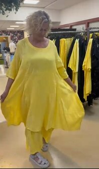 Jurk geel 100% katoen 