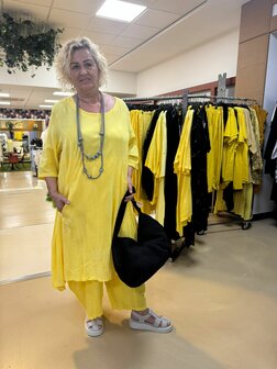 Jurk geel 100% katoen 