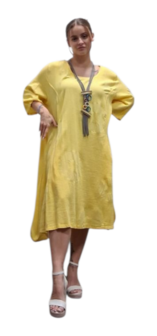 Jurk geel 100% katoen 