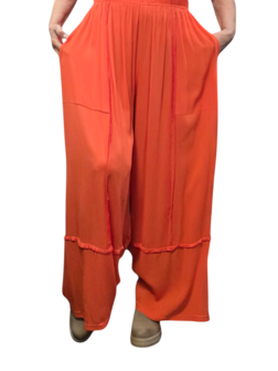 Zomerse-broek-Jane-van-een-lichtgewicht-kreukelstof oranje