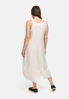 Kekoo mouwloze jurk Ibiza champagne