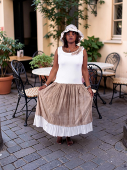 Myrjo jurk Eluna offwhite/zand