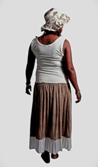 Myrjo jurk Eluna offwhite/zand