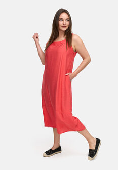Kekoo mouwloze jurk Ibiza rood