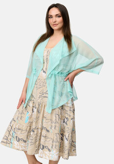 KEKOO TULE  JAS / VEST 'VIVID' MINTGROEN