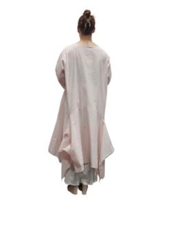 Jurk- lange tuniek roze 100% cotton