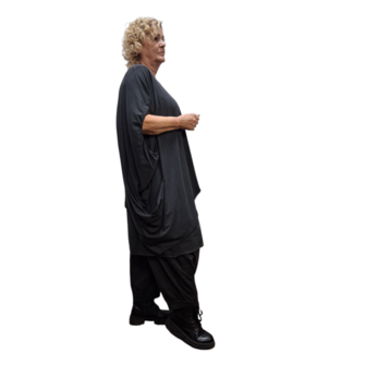 Luuka tuniek antraciet met print