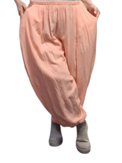 Broek  abrikoos 100% katoen