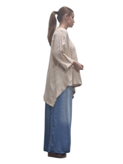 Shirt zand A-lijn asymmetrisch