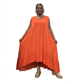 Zomerse Jane A-lijn jurk van lichtgewicht kreukelstof