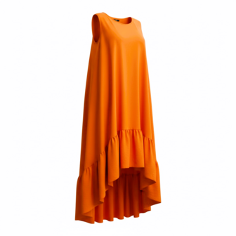 Zomerse Jane A-lijn jurk van lichtgewicht kreukelstof