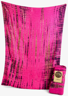 Sarong 02 roze met print