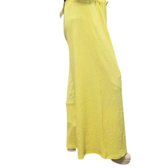 Broek sportyspice geel ruimvallend