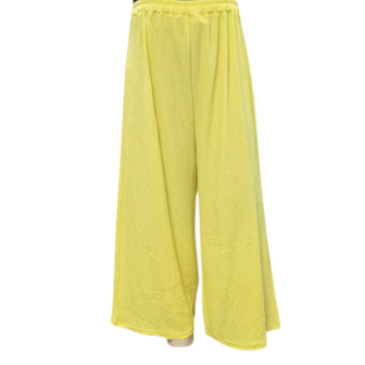 Broek sportyspice geel ruimvallend