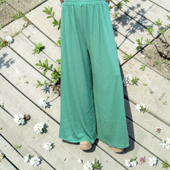 Broek sportyspice mint ruimvallend