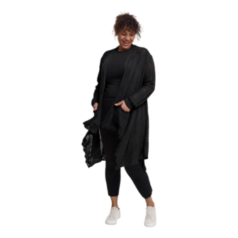 Kekoo Vest  'Cotture'  Lang  zwart 