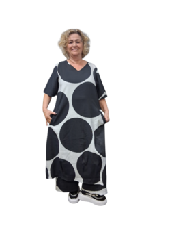 Kekoo jurk zwart/wit