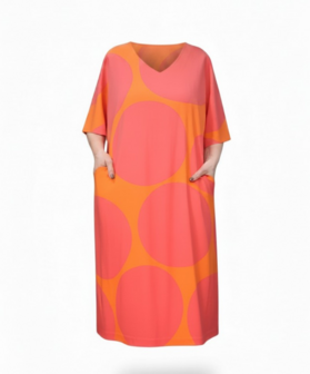 Kekoo jurk oranje/rood