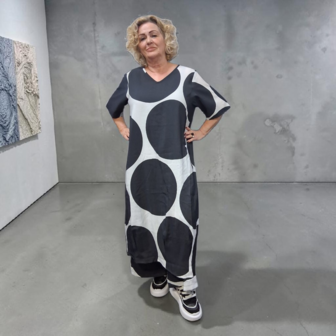 Kekoo jurk zwart/wit