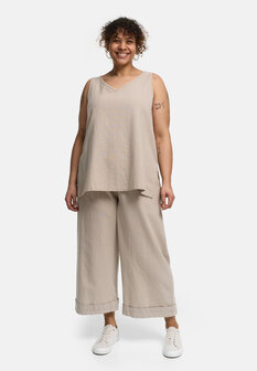 Kekoo top 'Cotella'  zand