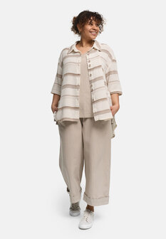 Kekoo blouse Avina bruin gestreept