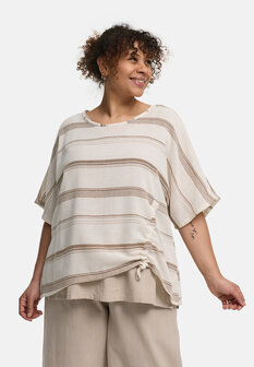 Kekoo tuniek Avina bruin gestreept