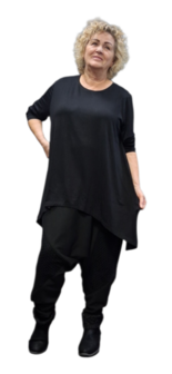  Basic shirt A-lijn zwart