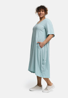 Kekoo Jurk Viona mintgroen/blauw