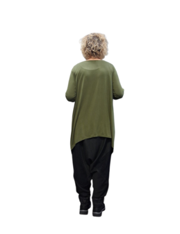 Basic shirt A-lijn groen