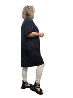 Shirt/tuniek zwart batik