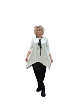 Basic shirt A-lijn wit