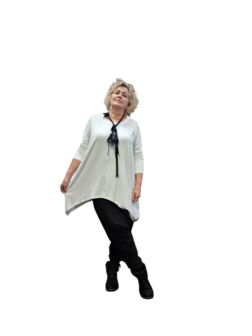 Basic shirt A-lijn wit