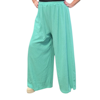 Broek sportyspice mint ruimvallend