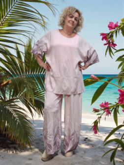 Leuk set roze met print