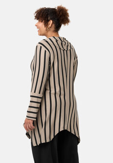 'Sienna'-tuniek - viscose-stretch, puntige zoom Beige 