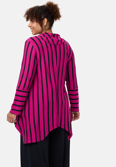 'Sienna'-tuniek - viscose-stretch, puntige zoom Pink