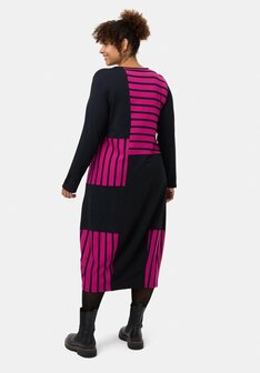 Jurk 'Sienna' - gestreepte look, Elegant en Chic Pink