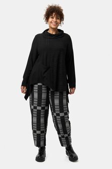 Vera' tunica - ton-in-ton-structuur &amp; asymmetrischer snit