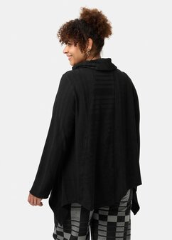 Vera' tunica - ton-in-ton-structuur &amp; asymmetrischer snit