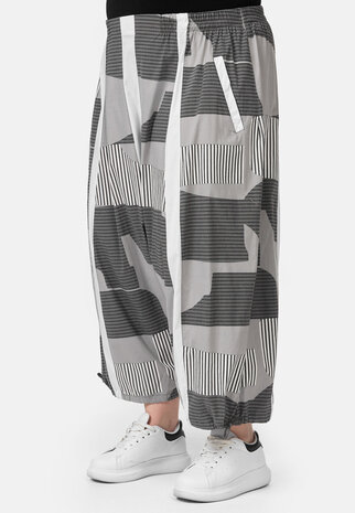 Zouavebroek Jolie grijs print Kekoo